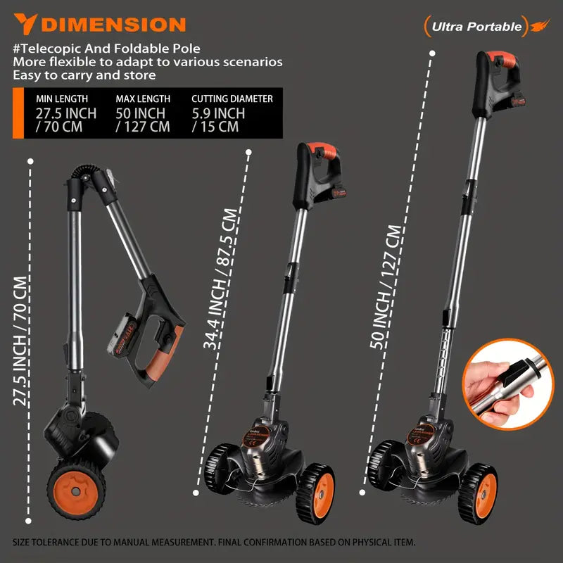 Oz Bargains™ Ultimate Cordless Grass Trimmer – Powerful & Lightweight for Easy Lawn Care