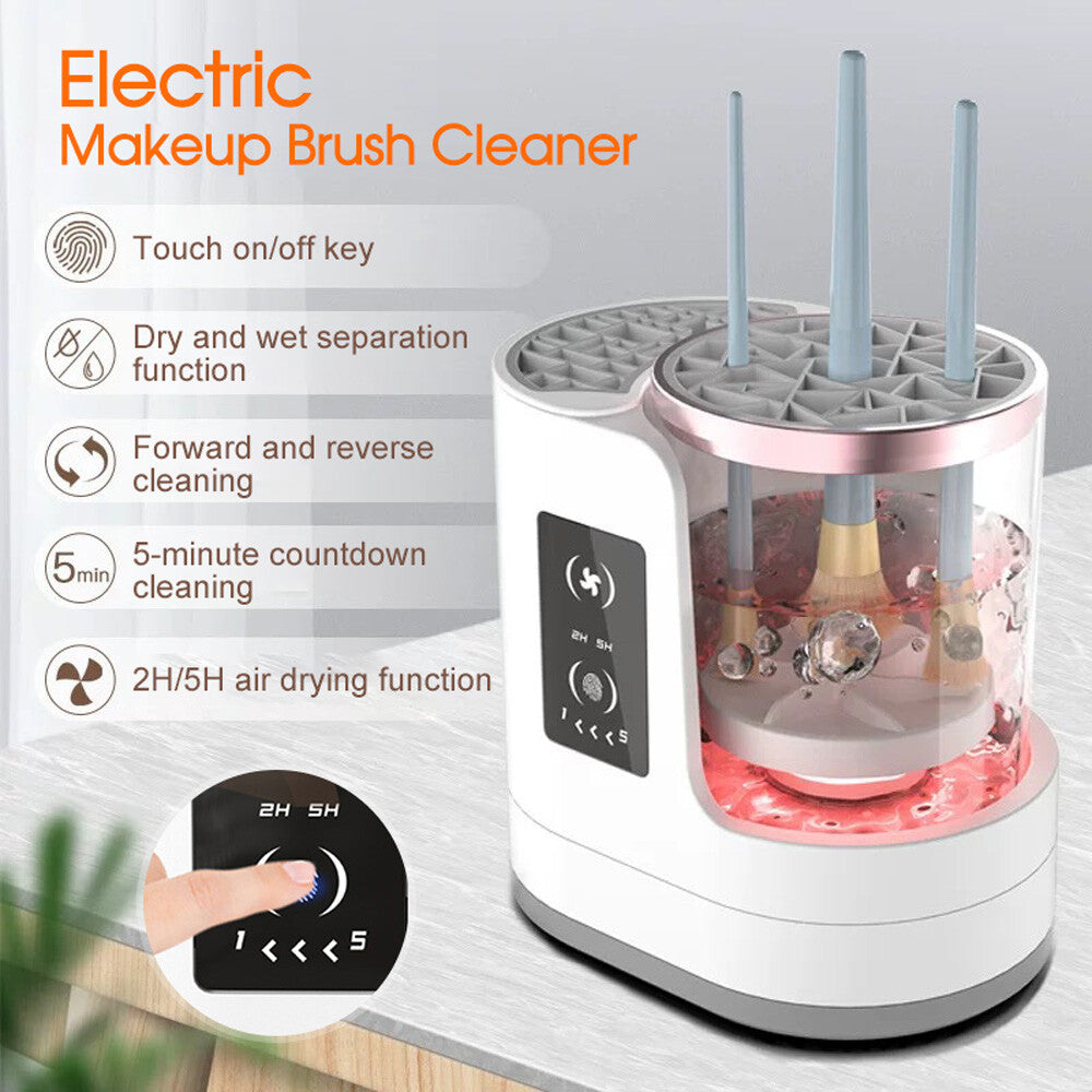 Oz Bargains™ Electric Makeup Brush Cleaner & Dryer – Fits All Brush Types