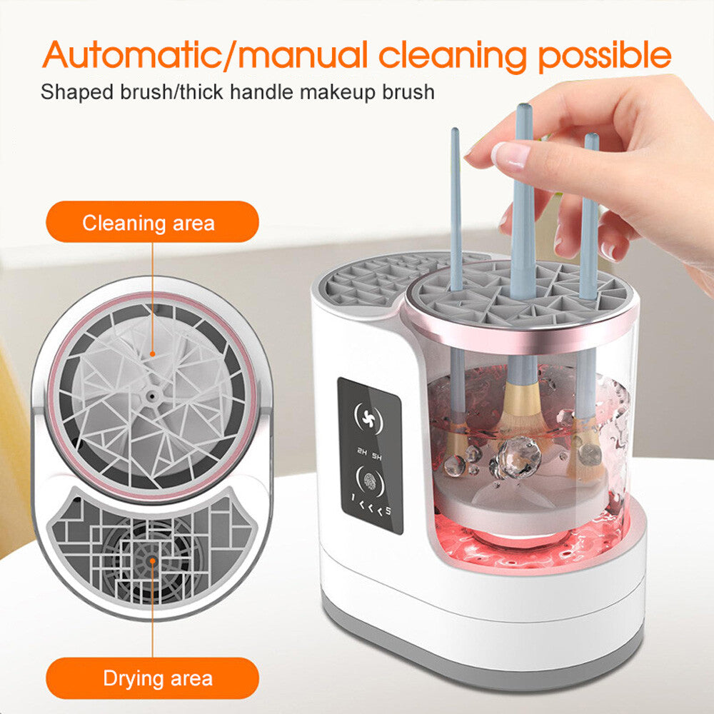 Oz Bargains™ Electric Makeup Brush Cleaner & Dryer – Fits All Brush Types