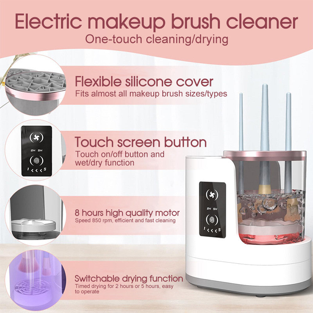 Oz Bargains™ Electric Makeup Brush Cleaner & Dryer – Fits All Brush Types